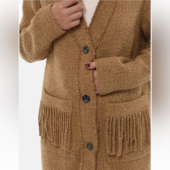 NWT Pinko Ancasti Tweed Boucle Overcoat in Italian size 40 (US S/4) - Picture 8 of 16